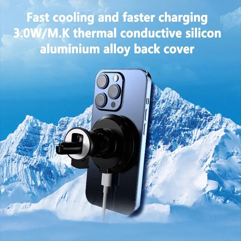 Magnetic Wireless Car Charger Air Vent For Magsafe For iPhone 17 16 15 14 13 12 Pro Max For Android Car Fast Charge Daily Use